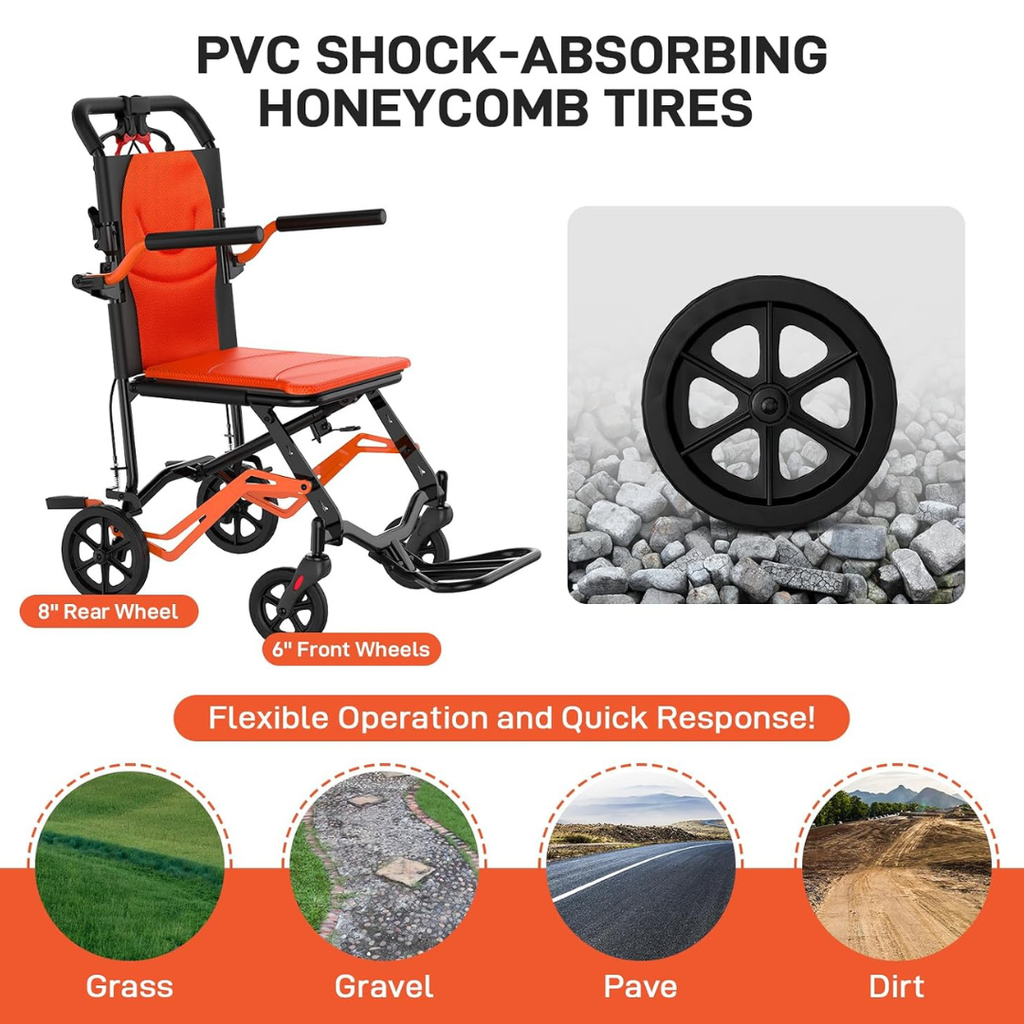 The Lightweight Folding Transport Chair