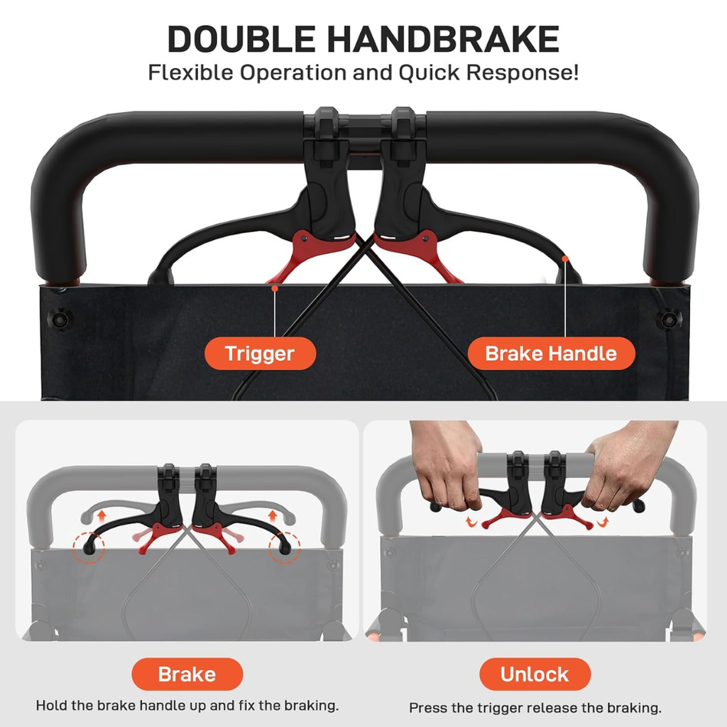 The Lightweight Folding Transport Chair